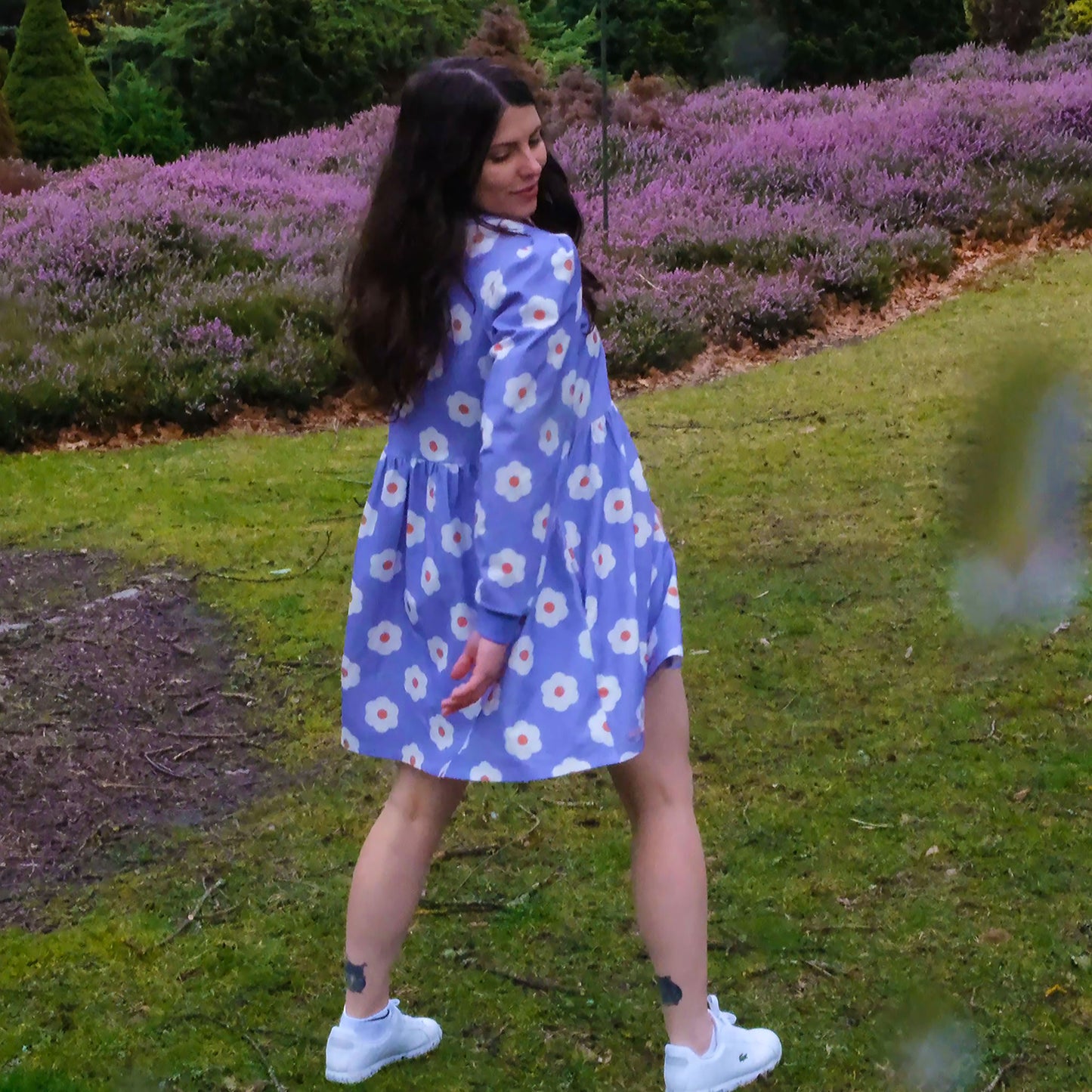 Adult's Long Sleeve Flower Skater Dress Moppet & Co Adult's Long Sleeve Flower Skater Dress Moppet & Co